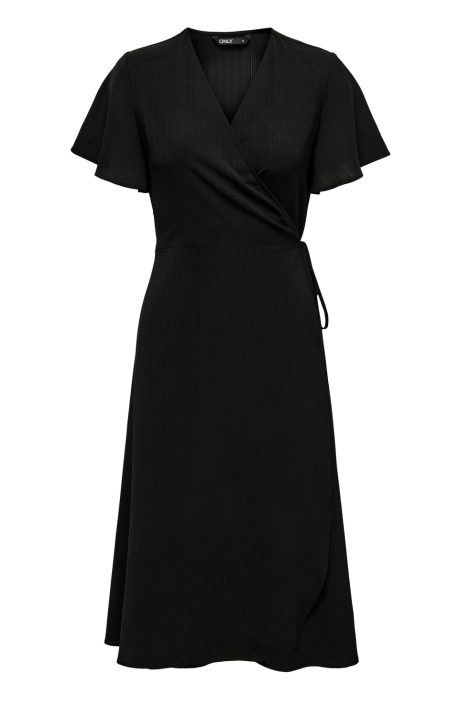 Only onlcali life s/s midi wrap dress wv